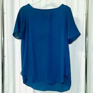 Banana Republic Teal Blue Short Sleeve Blouse